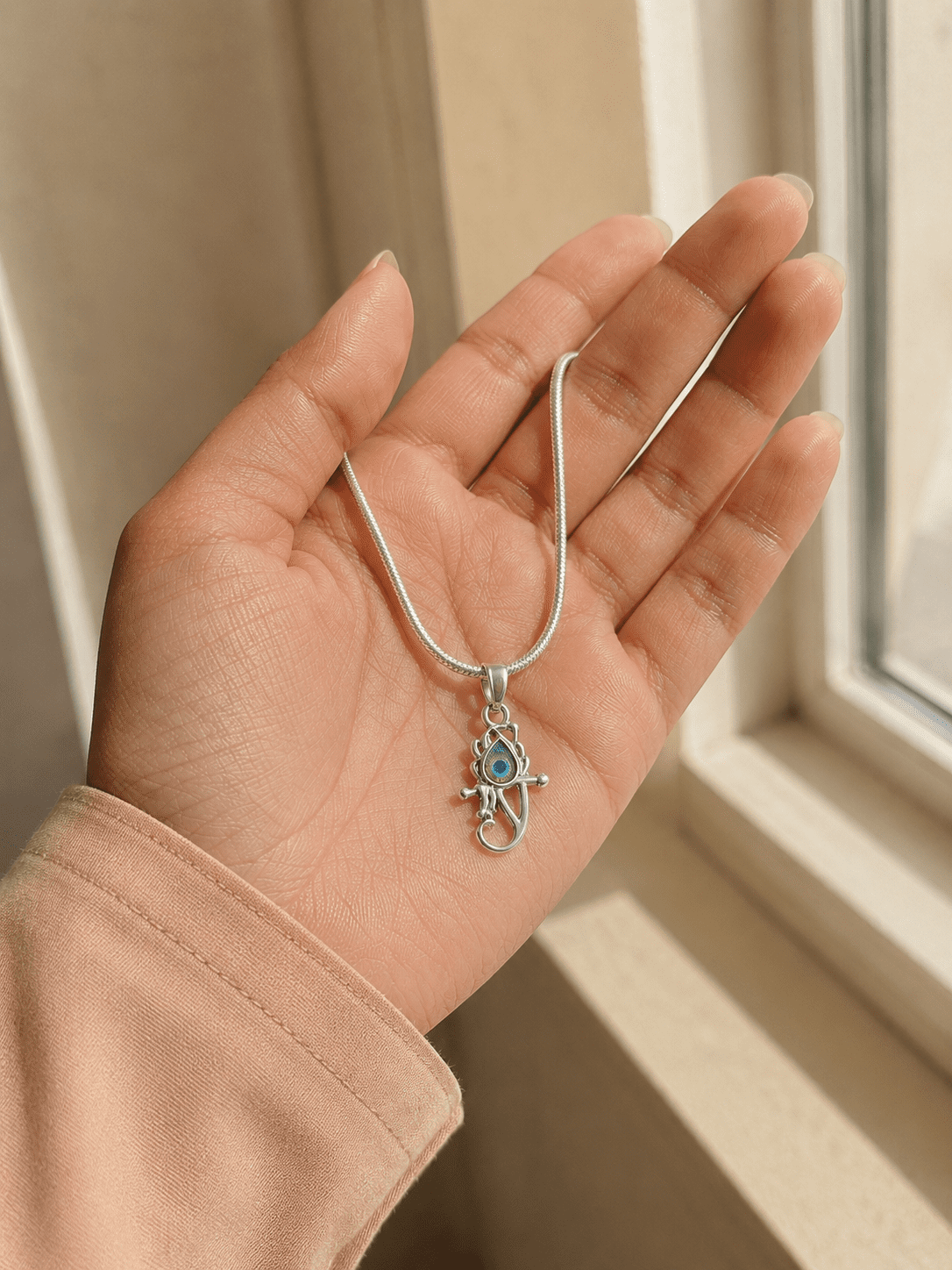 Shree Krishna Morpankh Pendant - Image 2