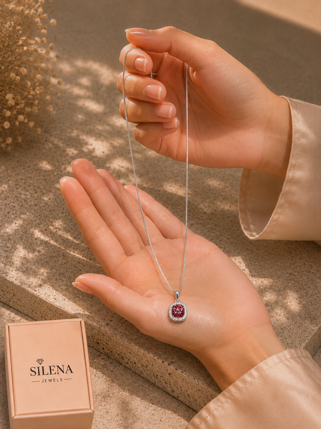 Velvet Ruby Necklace - Image 4