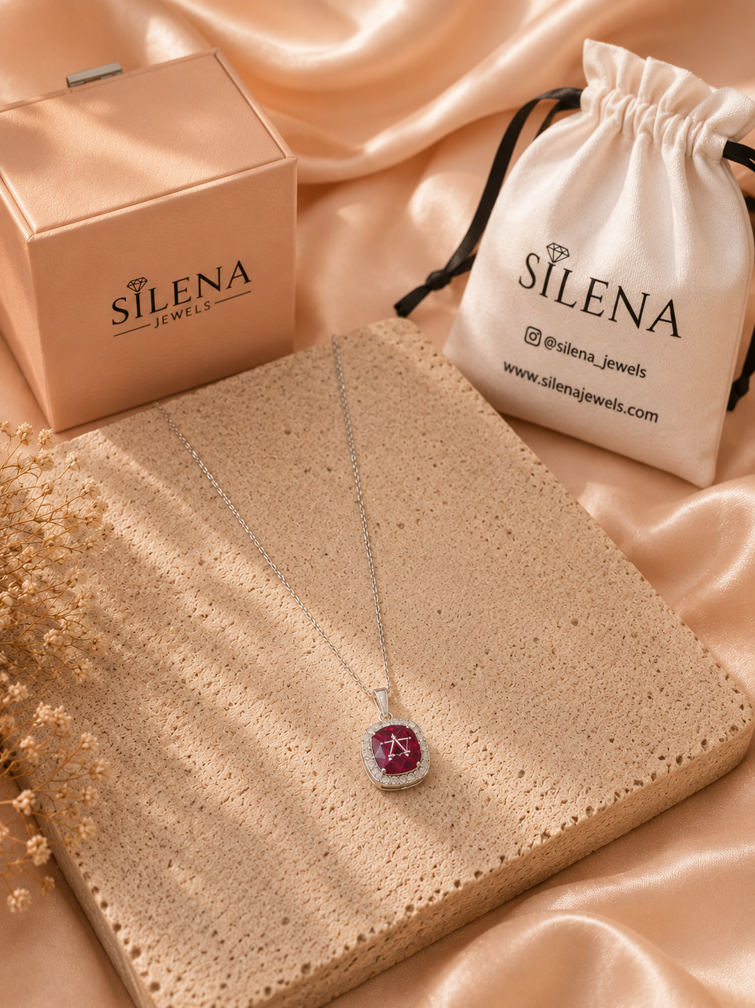 Velvet Ruby Necklace - Image 2
