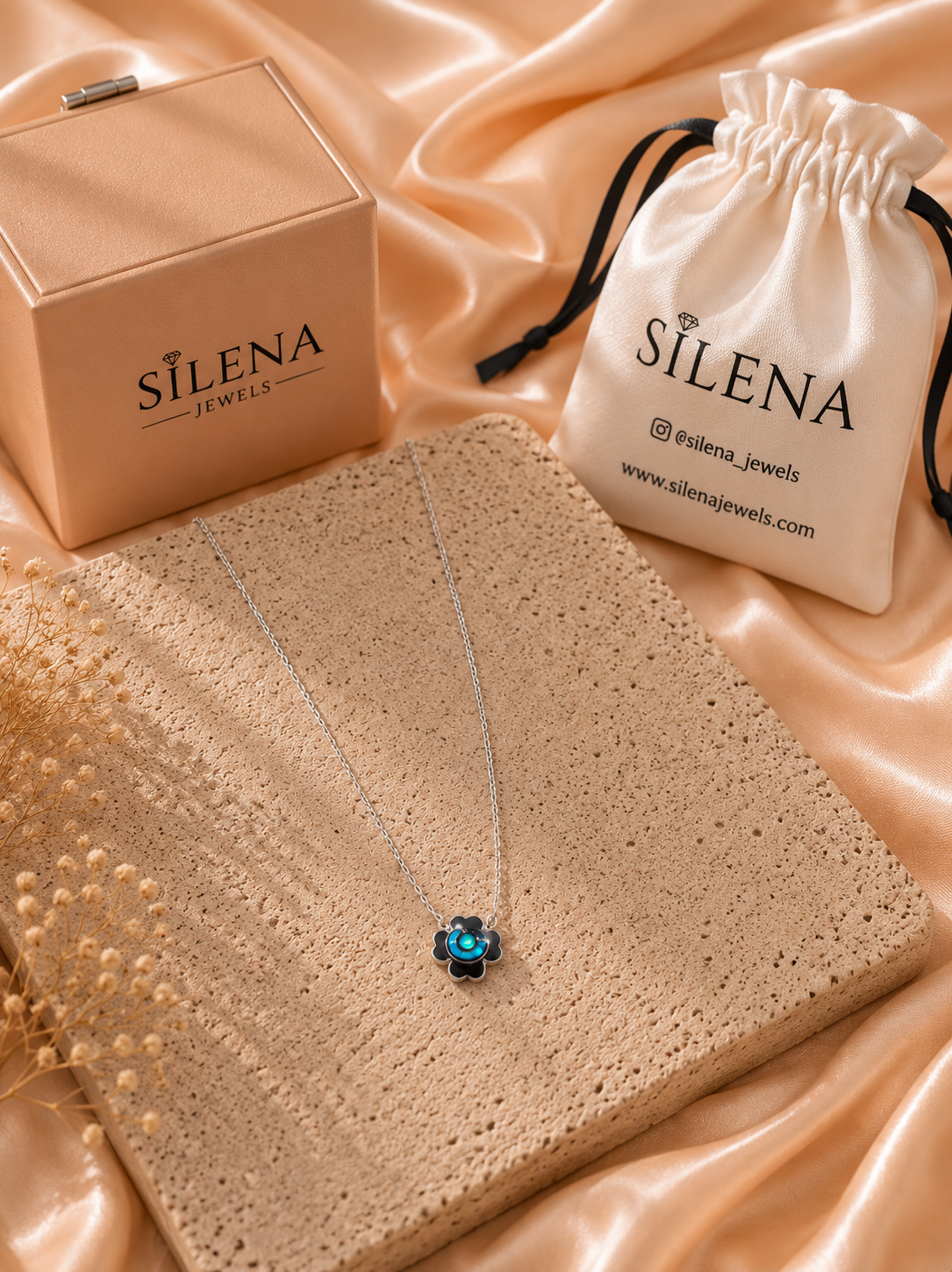 Azure Bloom Necklace - Image 2