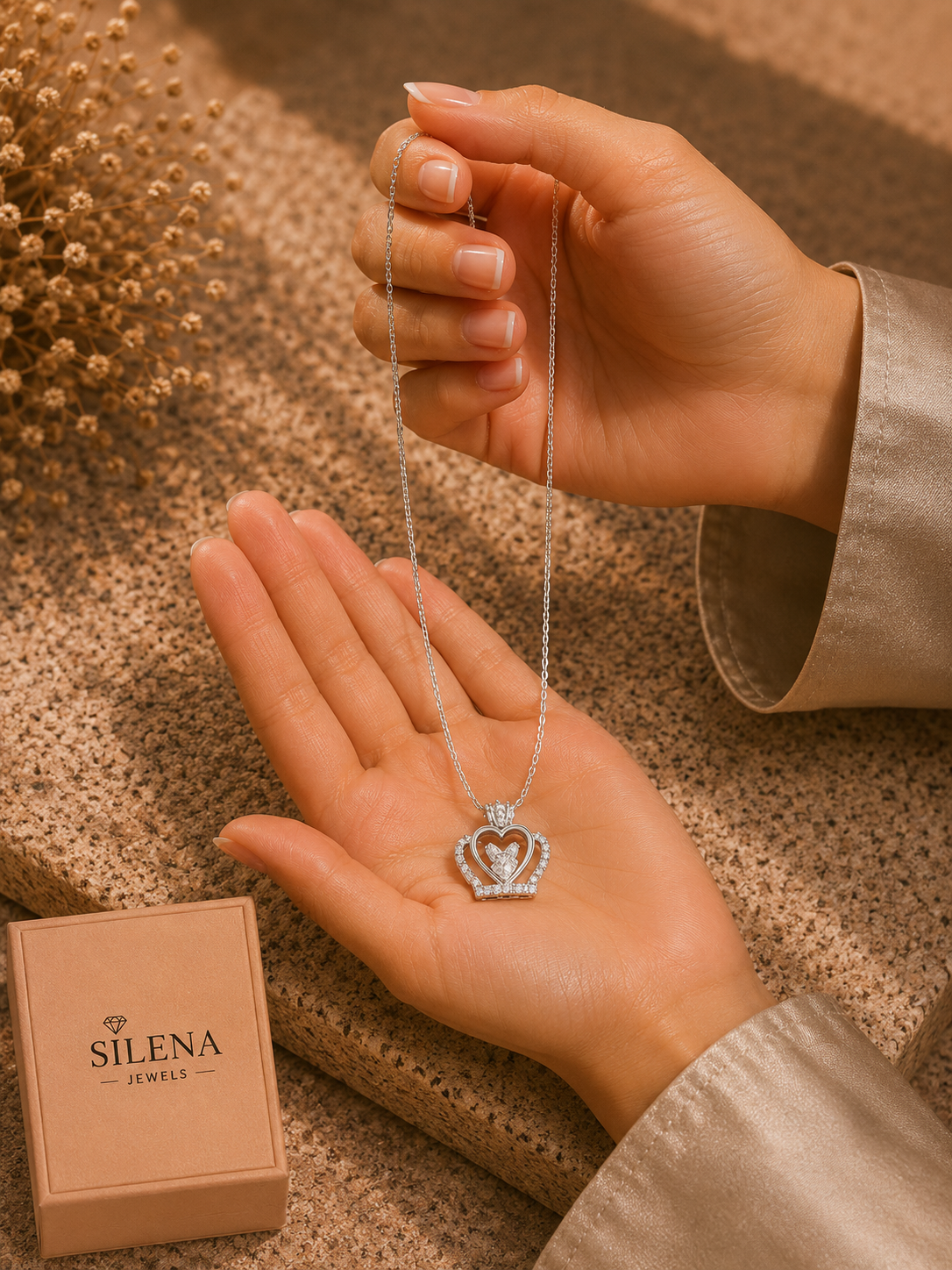 Crowned Heart Necklace - Image 2